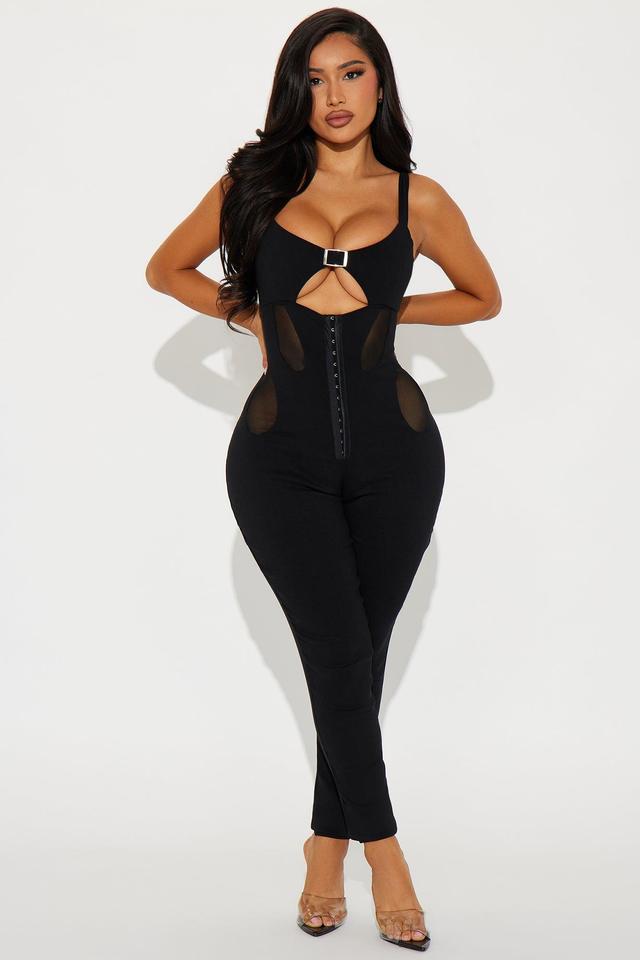 Ria Backless Jumpsuit - Black Product Image