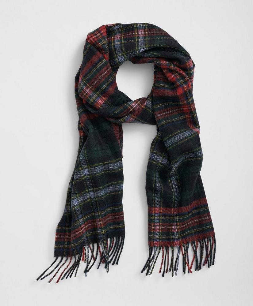 Cashmere Plaid Fringe Scarf Product Image