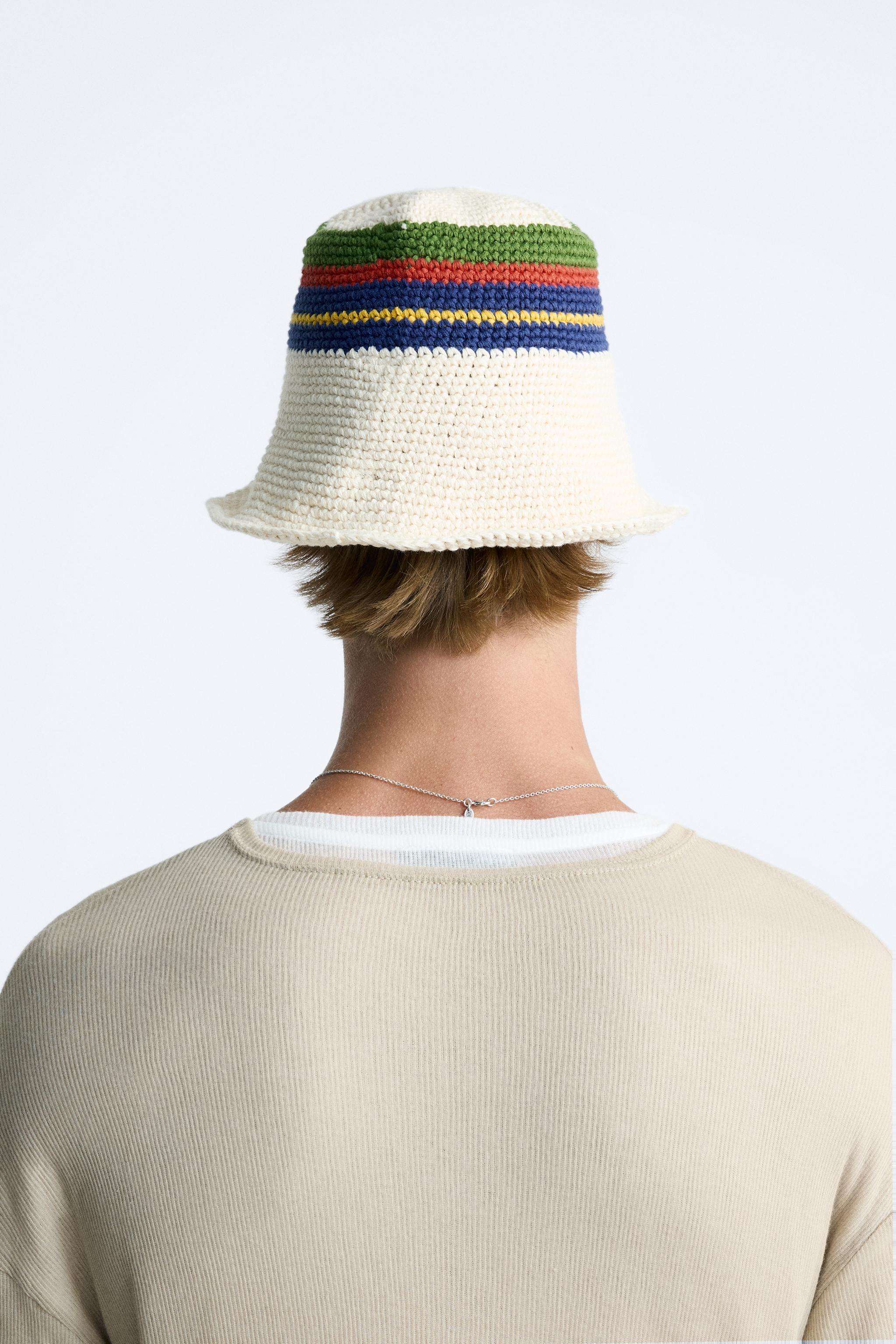 STRIPED CROCHET HAT Product Image