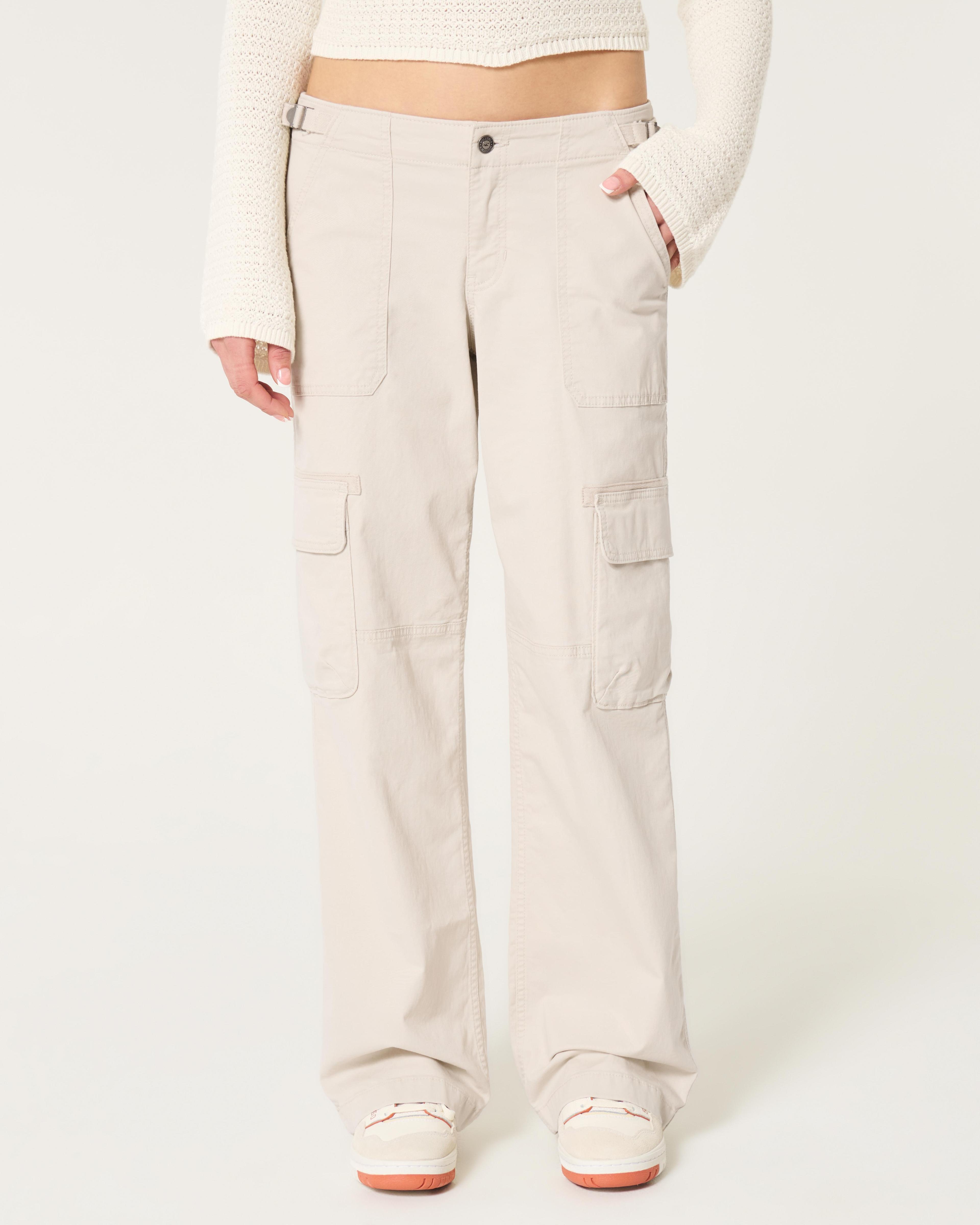 Low-Rise Baggy Cargo Pants Product Image