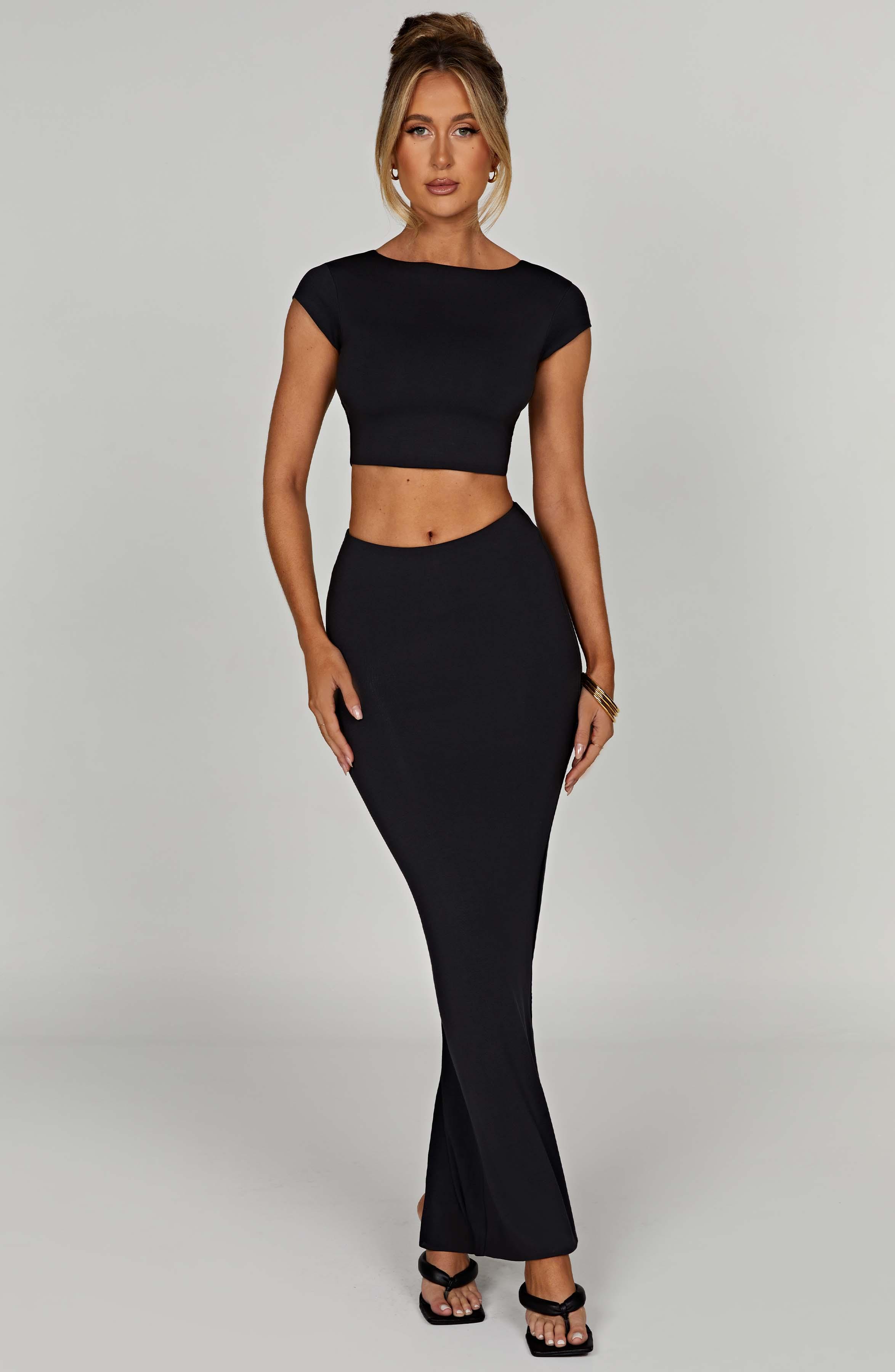 Yazmin Maxi Skirt - Black Product Image