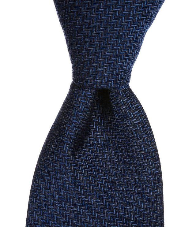 Cremieux Solid Textured 3 1/4#double; Silk Tie Product Image