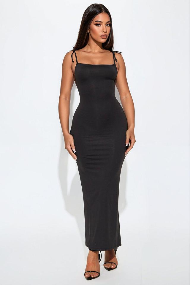 Sculpt Roxie Backless Maxi Dress - Black Product Image