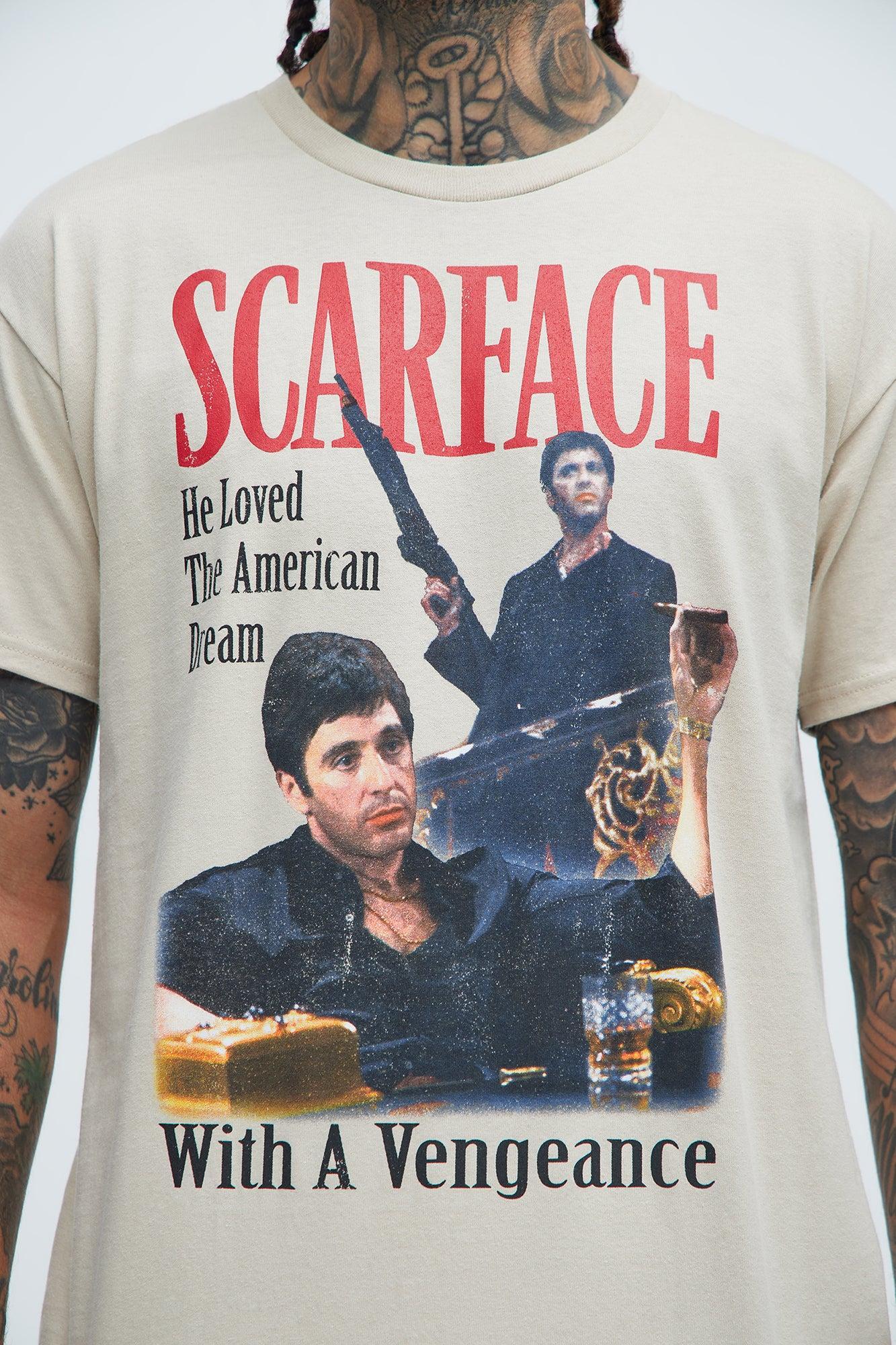 Scarface With A Vengeance Short Sleeve Tee - Sand Product Image