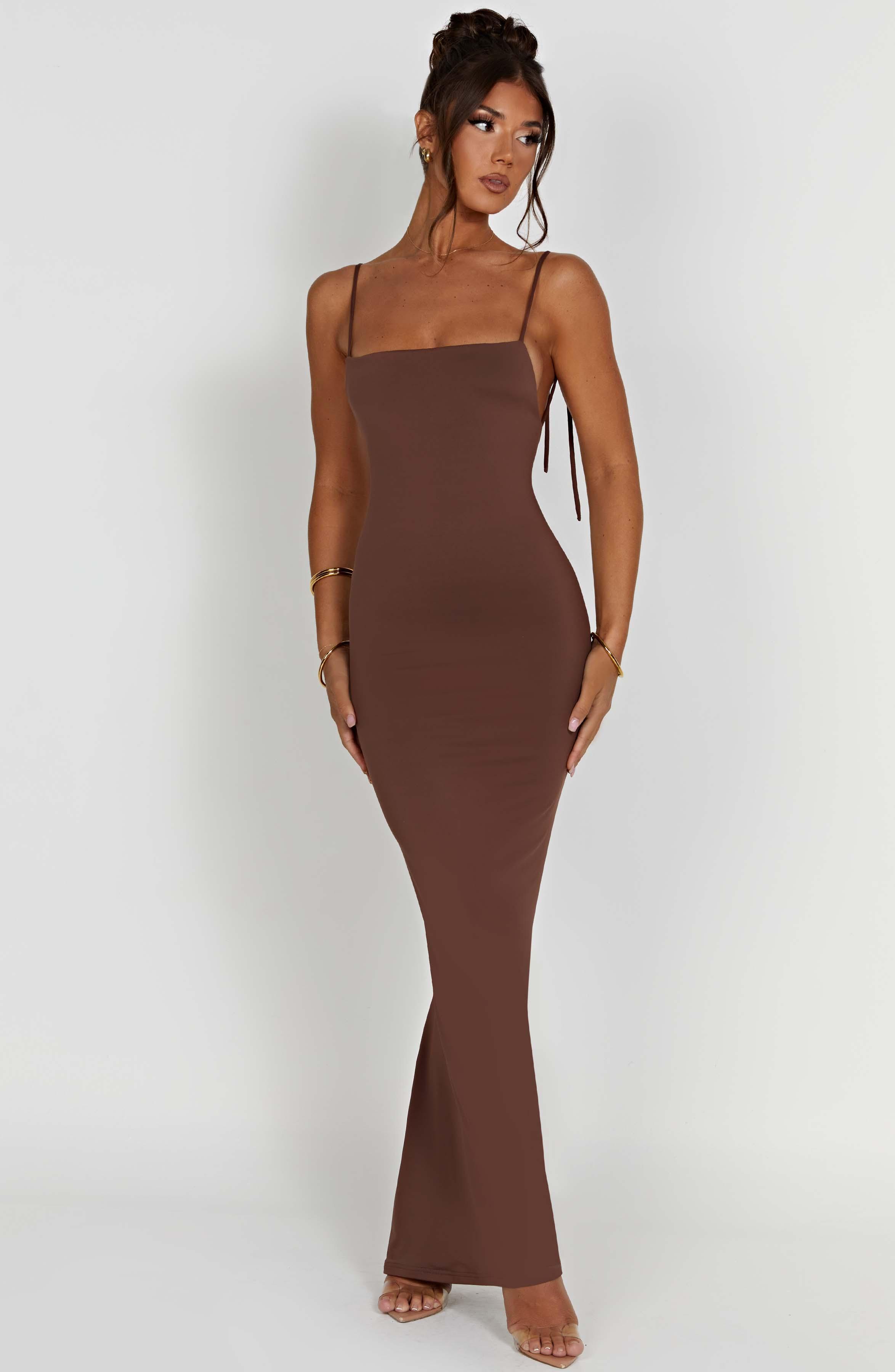 Sanya Maxi Dress - Chocolate Product Image