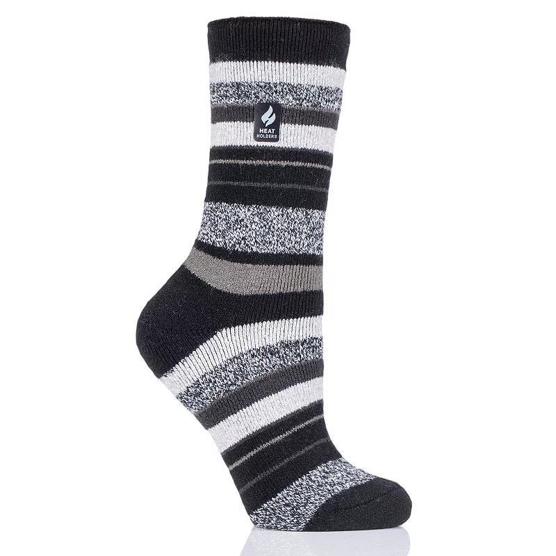 Womens Heat Holders Lite 5X Warmer Striped Midweight Thermal Socks Product Image