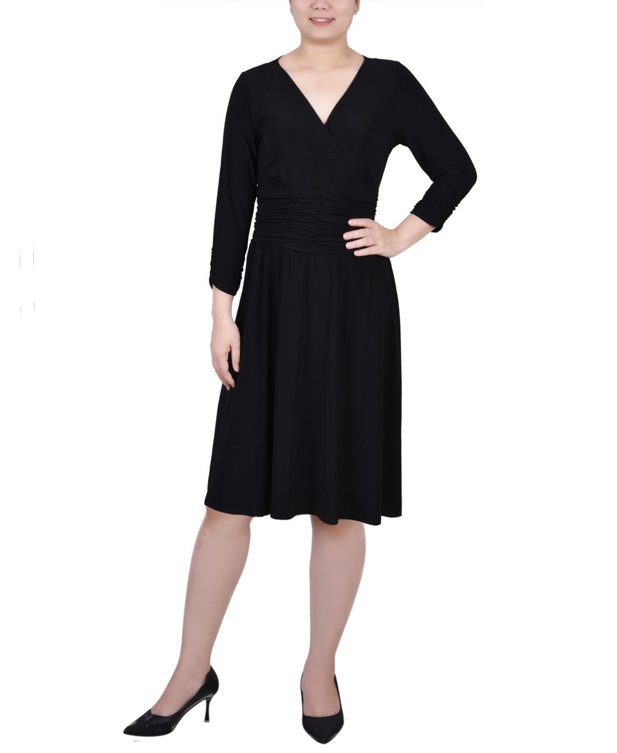 Ny Collection Petite Ruched A-line Dress Product Image