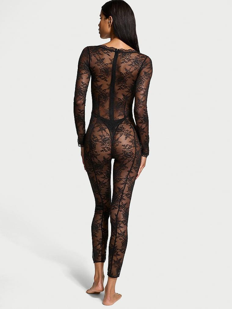 Rose Lace Balconette Catsuit Product Image