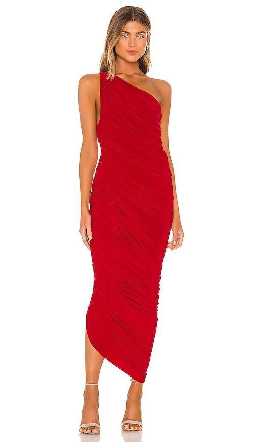 Womens Diana Ruched One-Shoulder Gown Product Image