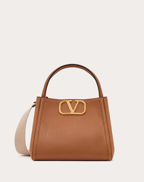 VALENTINO GARAVANI ALLTIME MEDIUM HANDBAG IN GRAINY CALFSKIN Product Image