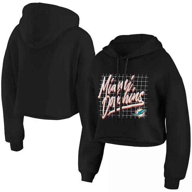 Womens WEAR by Erin Andrews Miami Dolphins Domestic Cropped Pullover Hoodie Product Image