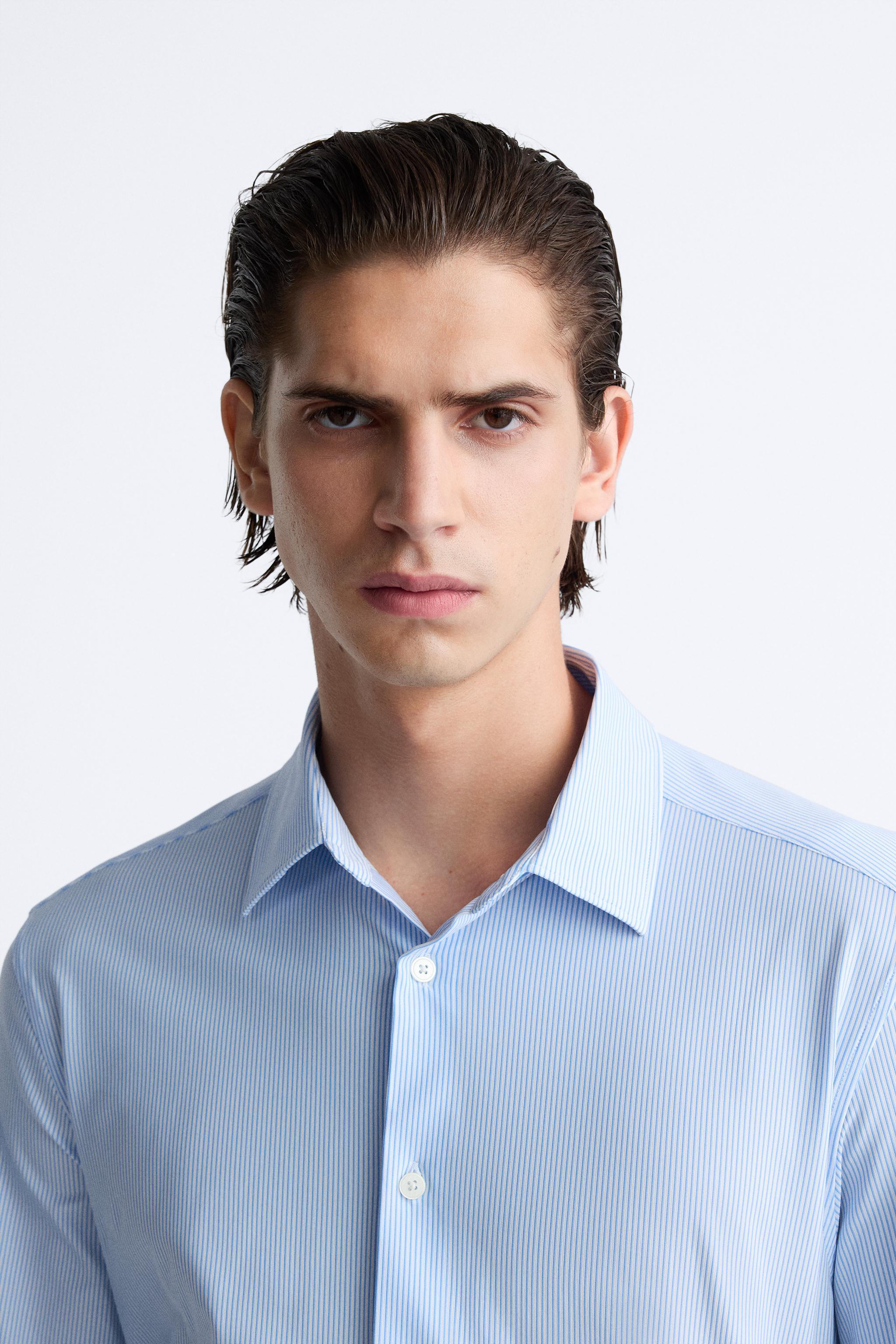 STRIPED STRETCH SHIRT Product Image