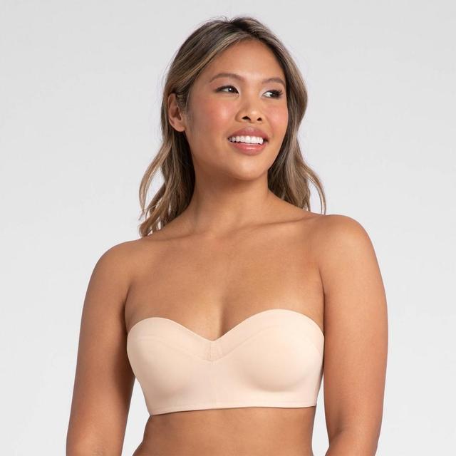 All.You. LIVELY Womens No Wire Strapless Bra - Toasted Almond 36DD Product Image