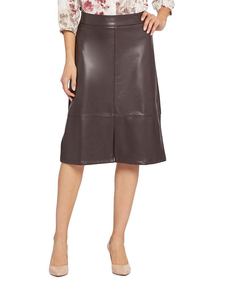 NYDJ Faux Leather A-Line Skirt Product Image