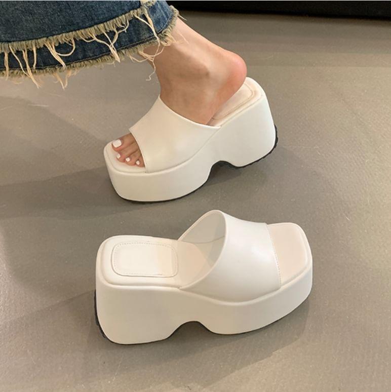 Platform Slide Sandals Product Image