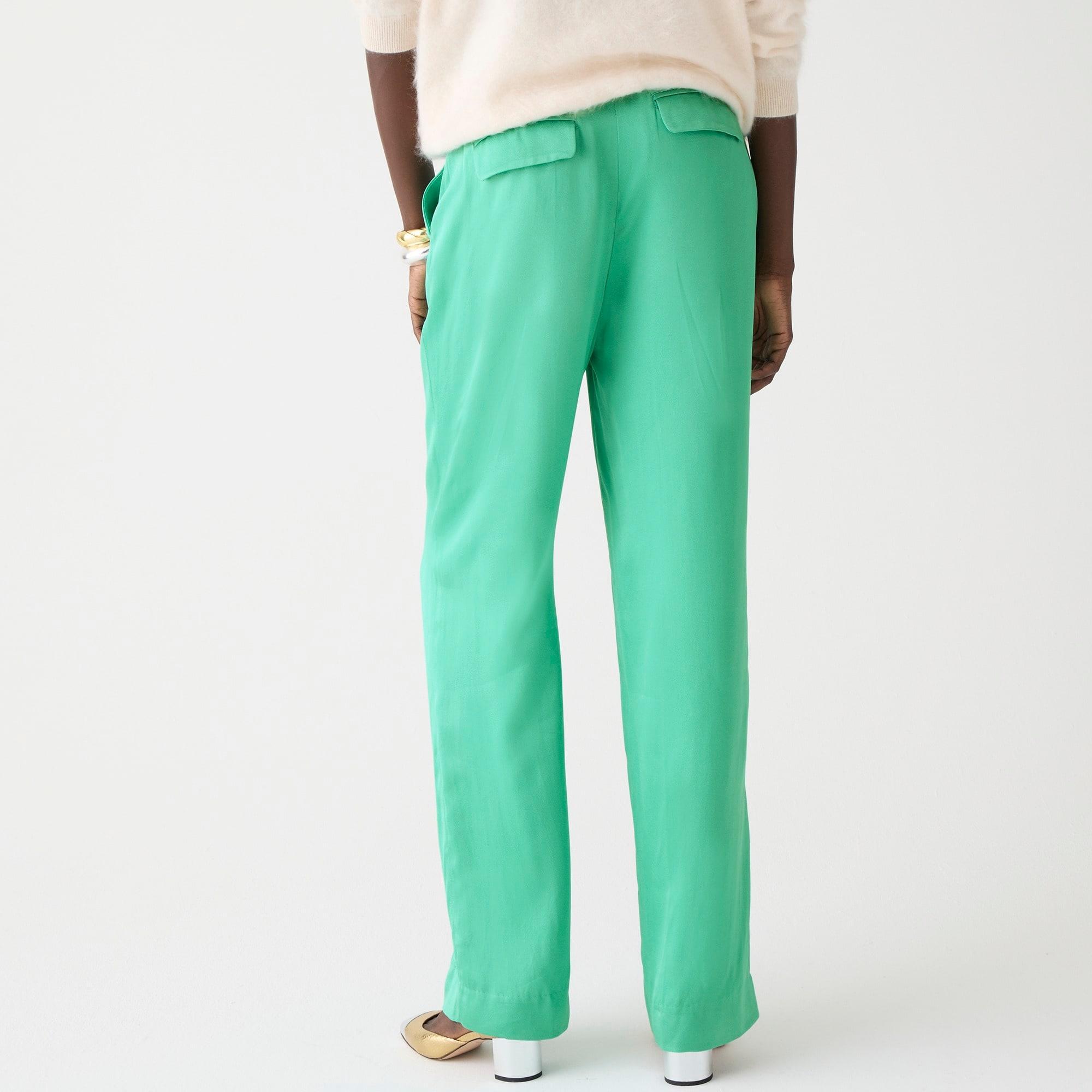 Tall straight-leg essential pant in luster crepe Product Image