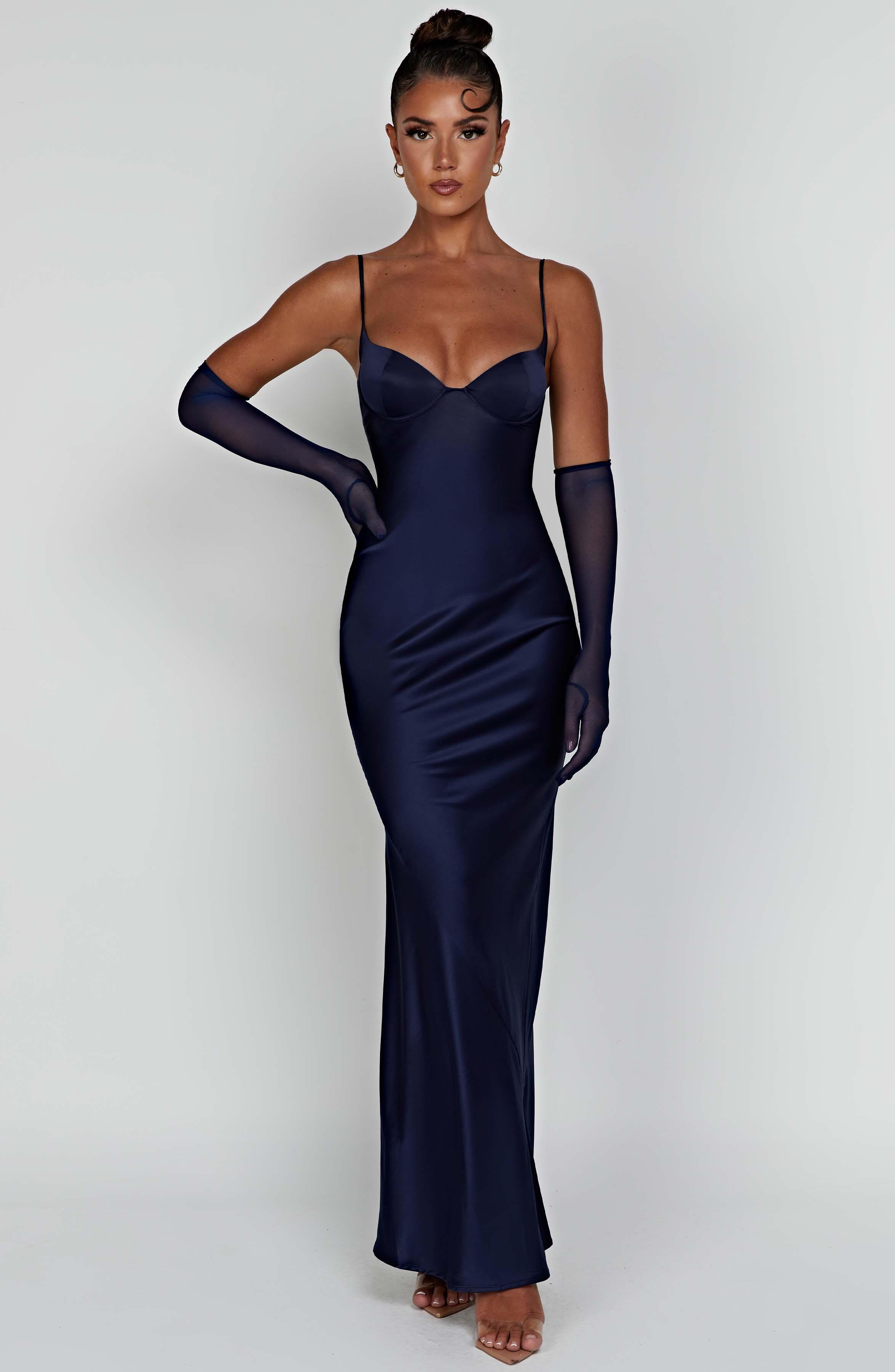 Athena Maxi Dress - Navy Product Image