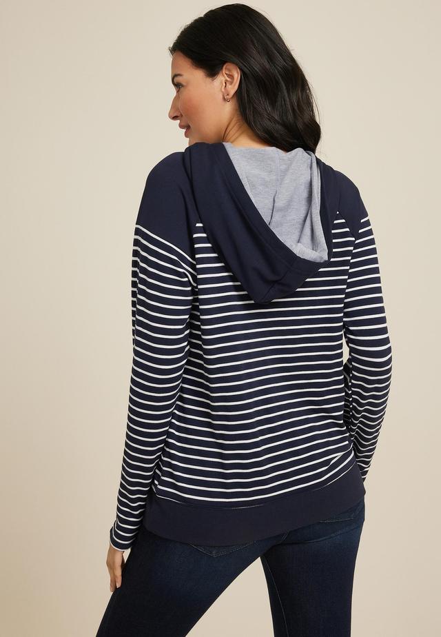 Homeward Striped Colorblock Hoodie Product Image