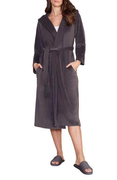 barefoot dreams LuxeChic Hooded Velour Robe Product Image