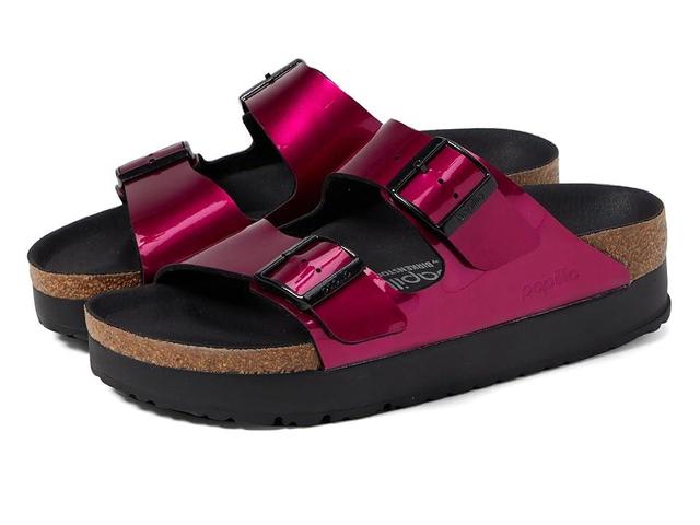 Birkenstock Papillio by Birkenstock Arizona Platform Sandal - Metallic (Steel Magenta Metallic) Women's Sandals Product Image