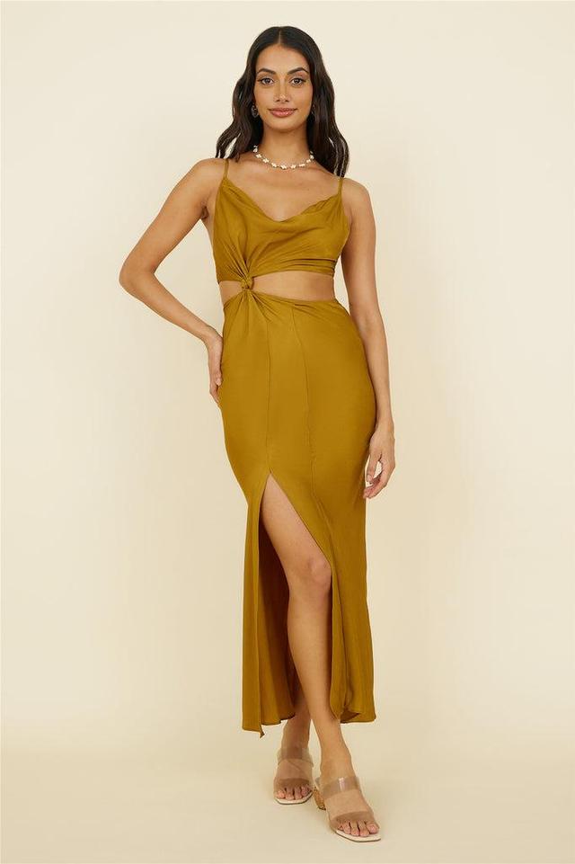 Artemis Midi Dress Brown Product Image