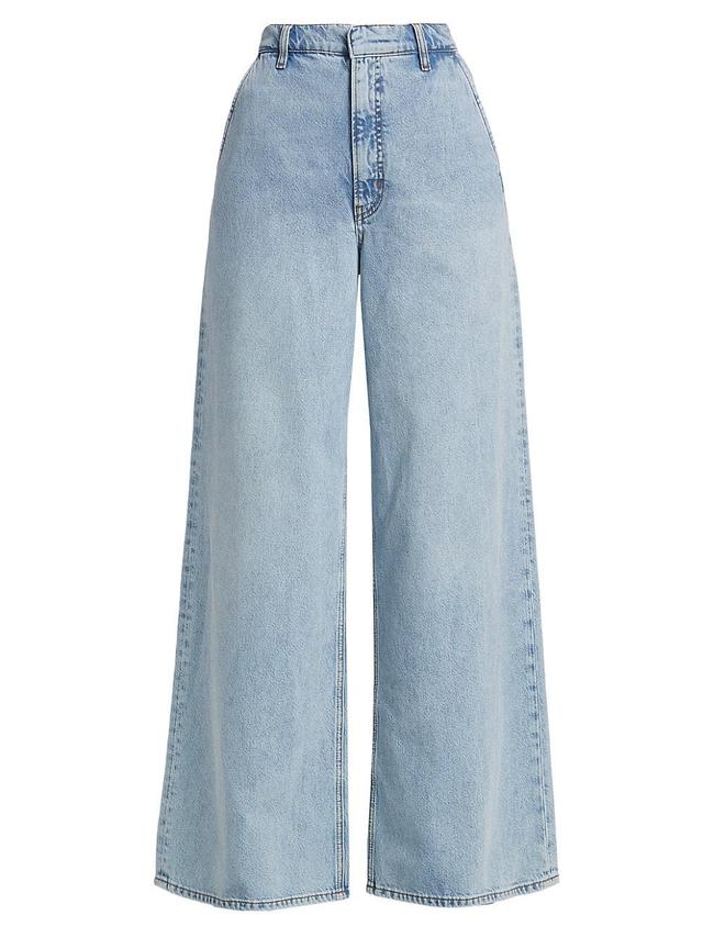 Womens The Wide Denim Trousers Product Image