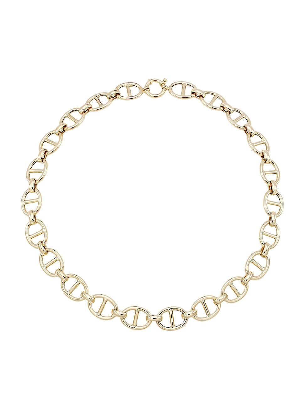 Womens 14K Yellow Gold Mariner-Chain Necklace Product Image