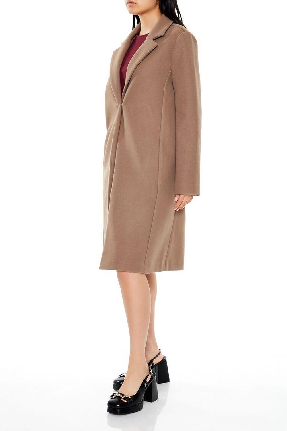 Notched Longline Coat | Forever 21 Product Image