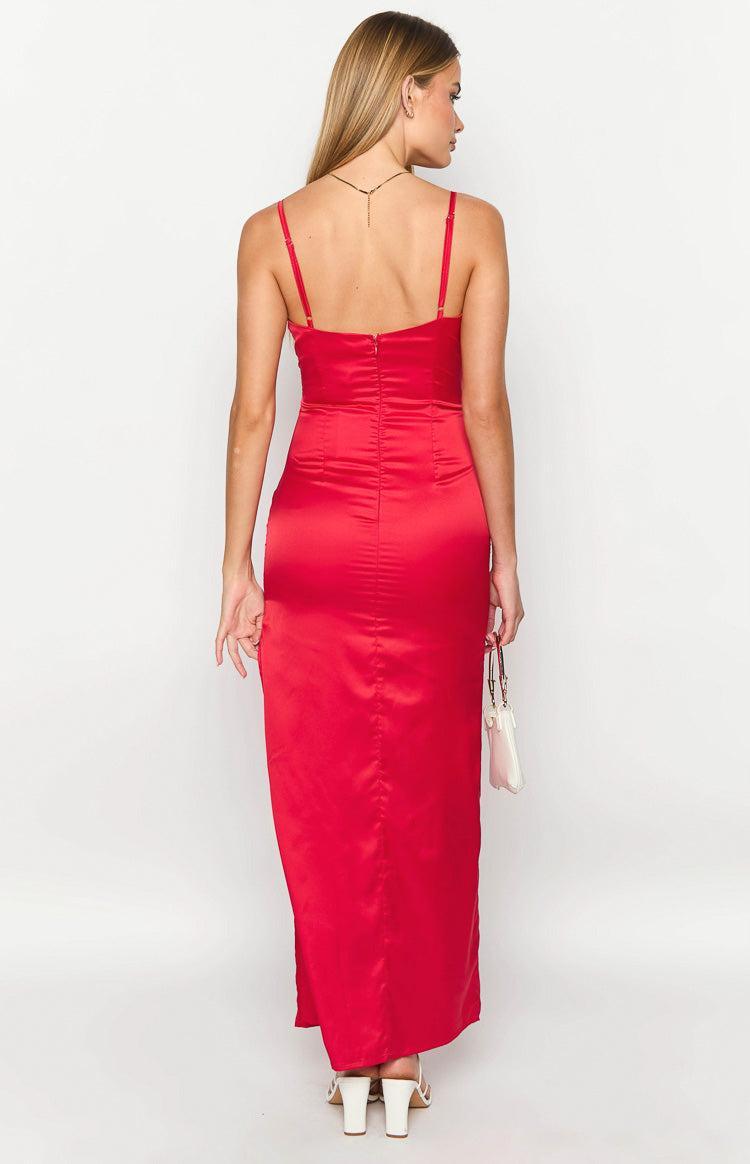 Honey Red Maxi Dress Product Image