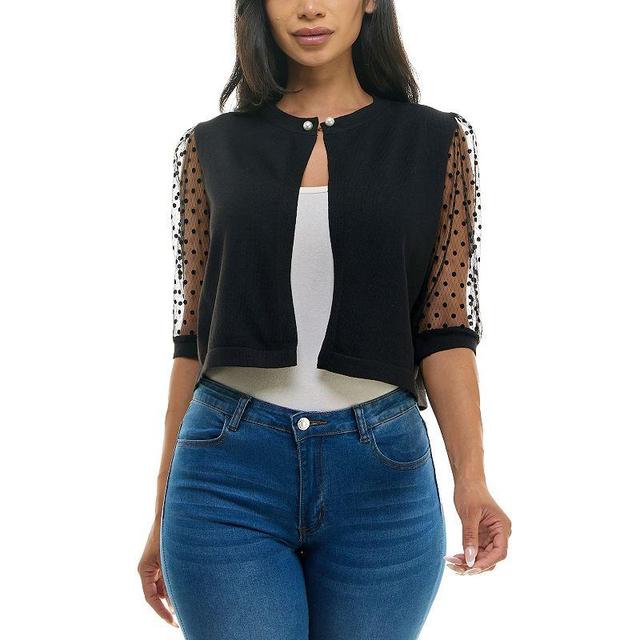 Womens Nina Leonard Mesh Bolero Product Image