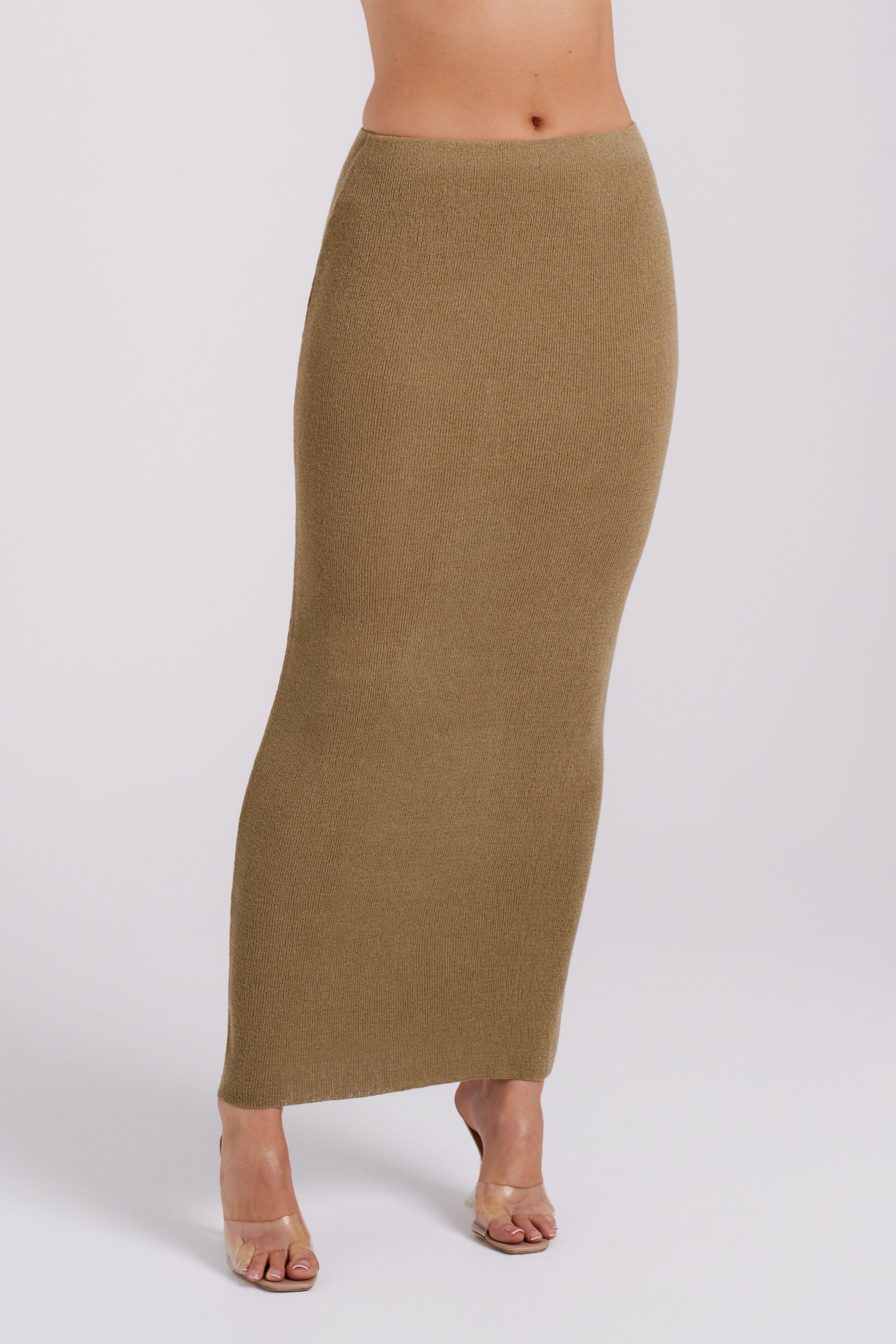 Maribelle Knit Maxi Skirt - Olive Product Image