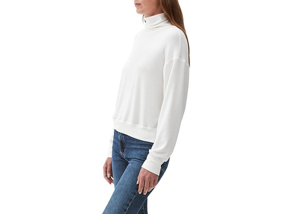 Michael Stars Madison Brushed Jersey Mimi Turtleneck Pullover (Chalk) Women's Clothing Product Image