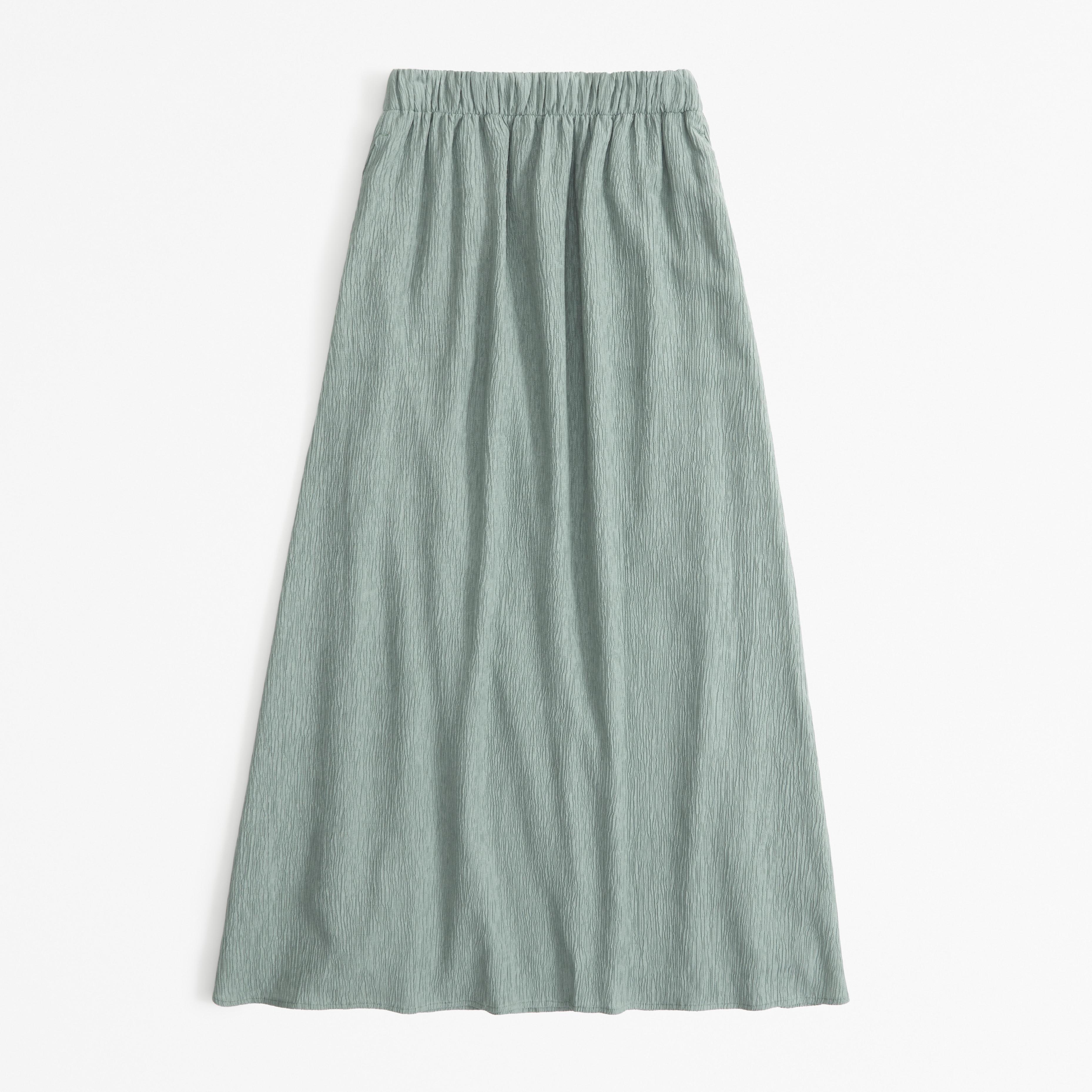 Crinkle Flowy Maxi Skirt Product Image