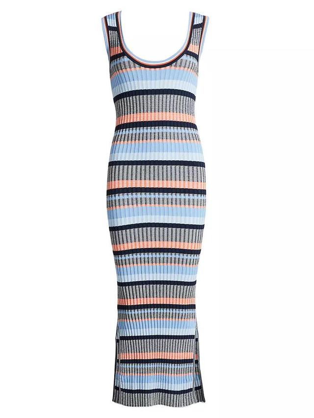 Fabiana Striped Rib-Knit Midi-Dress Product Image