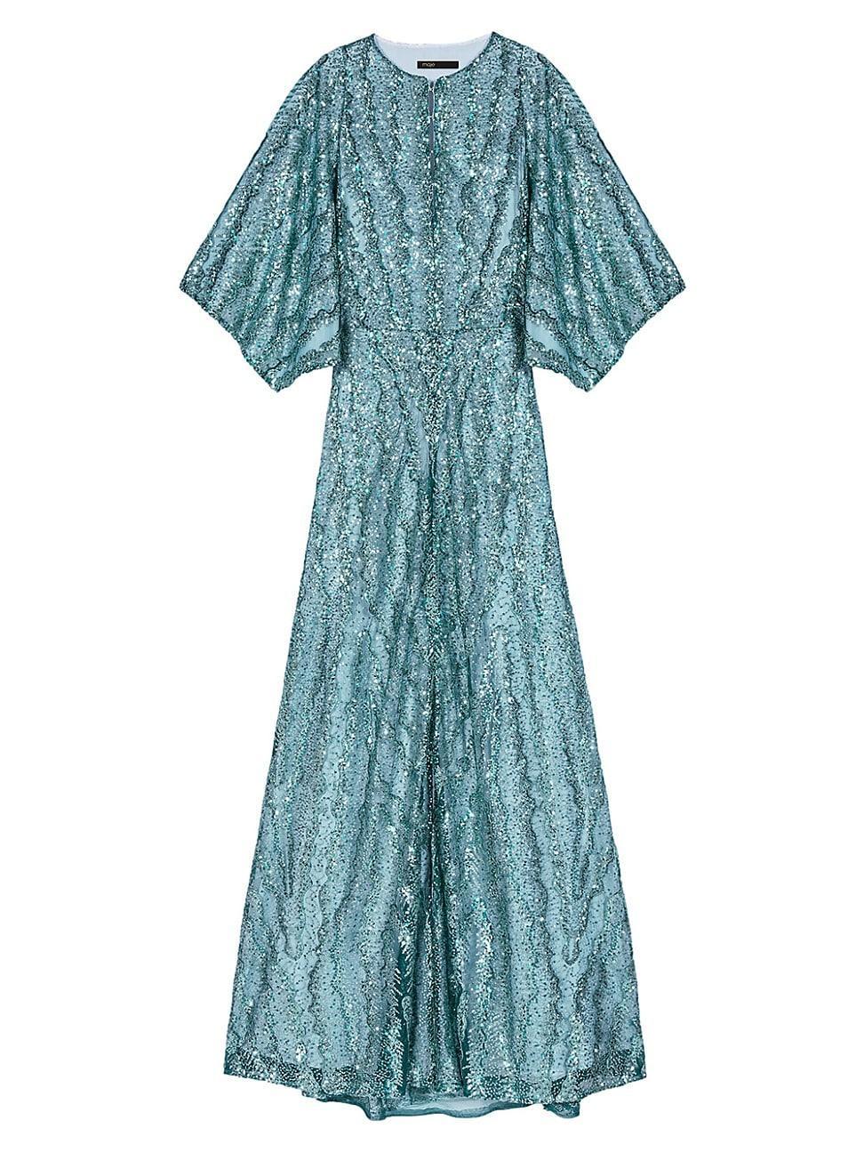 Womens Sequin Maxi Dress Product Image