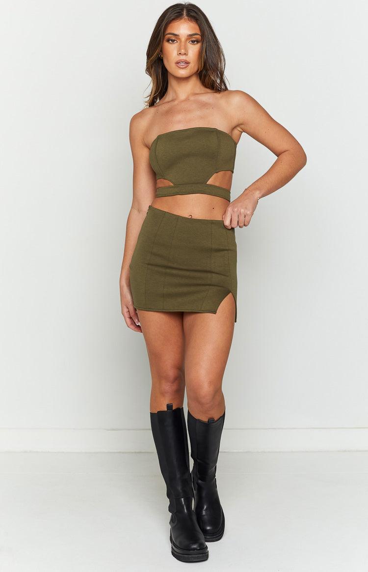 Emerson Green Strapless Crop Top Product Image