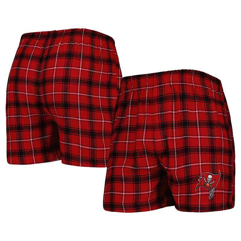 Mens Concepts Sport /Black Tampa Bay Buccaneers Ledger Flannel Boxers Product Image