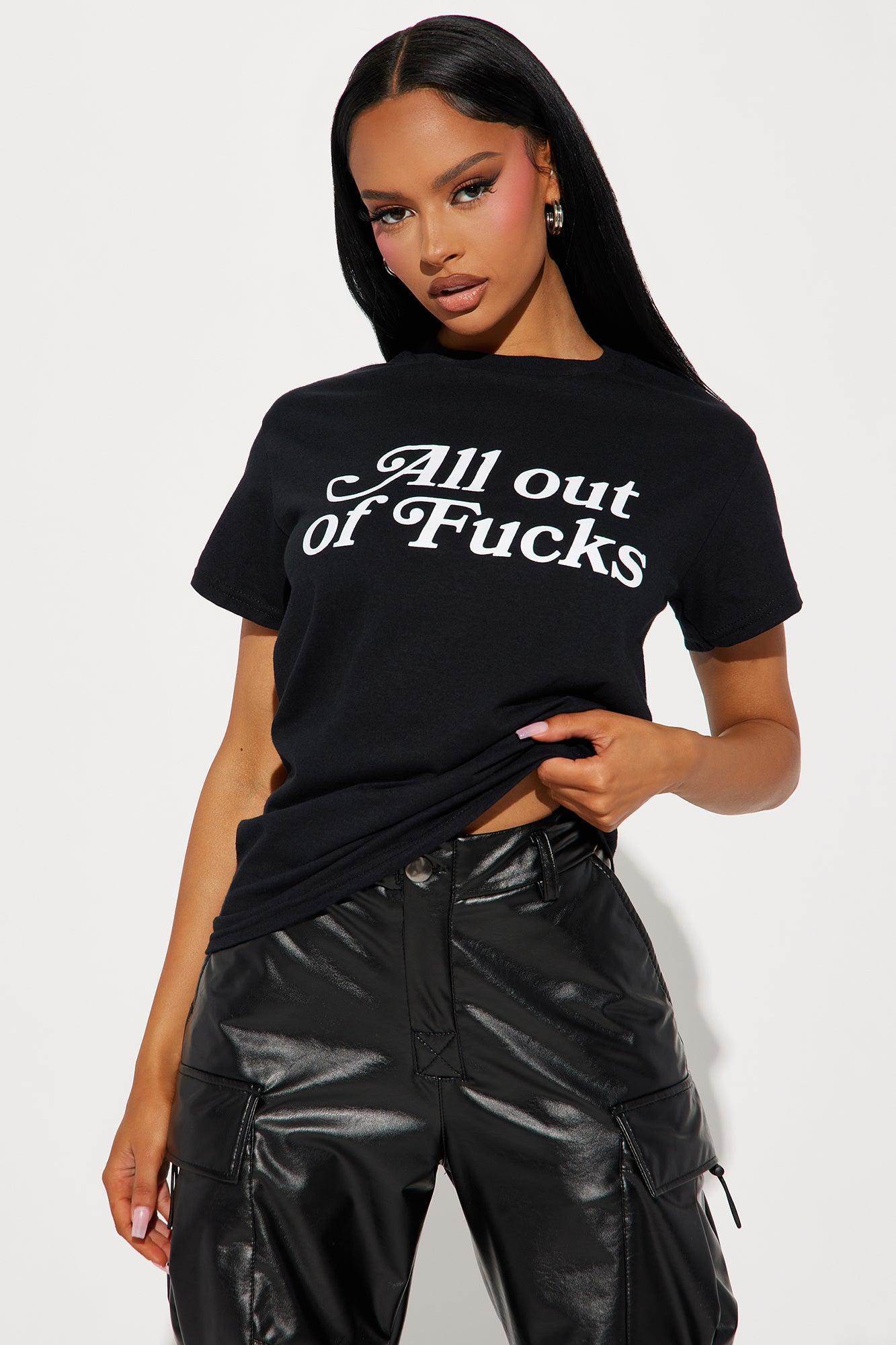 All Out Of Fcks Tee - Black Product Image