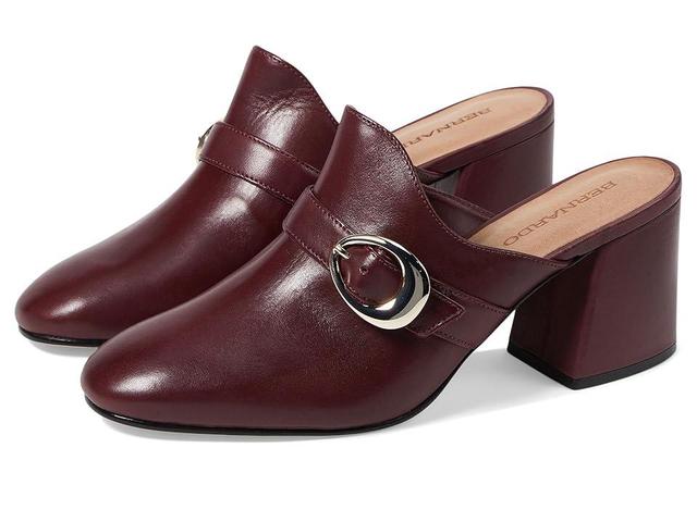 Womens Natasia Leather Mid Heel Mules Product Image