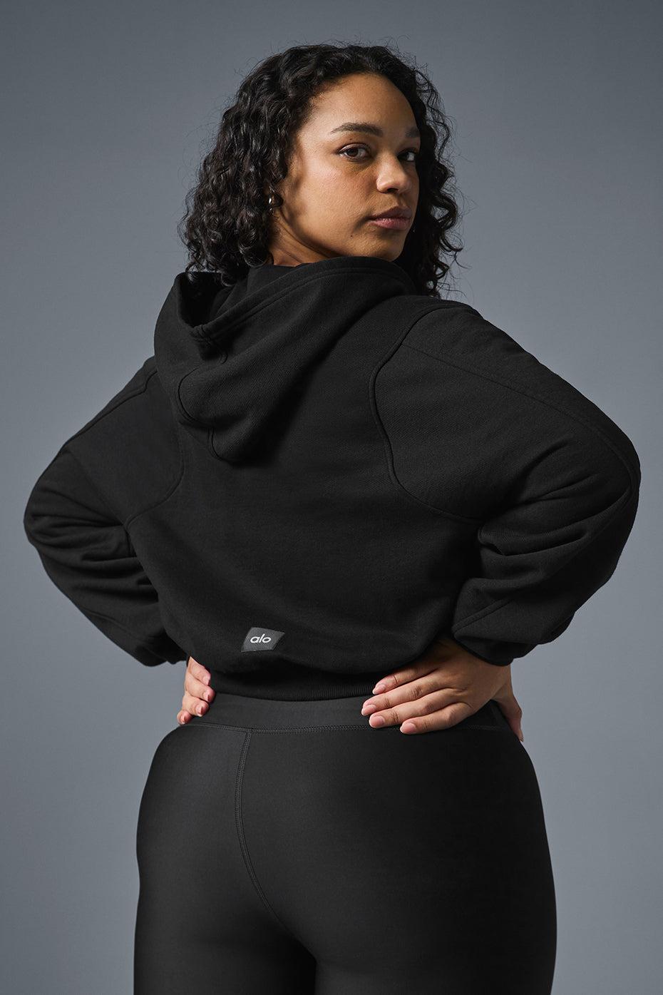 Sweet Escape Zip Up Hoodie - Black Female Product Image