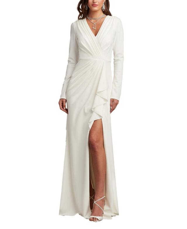 Tadashi Shoji Womens Kleiman Cascading Drape Gown Product Image