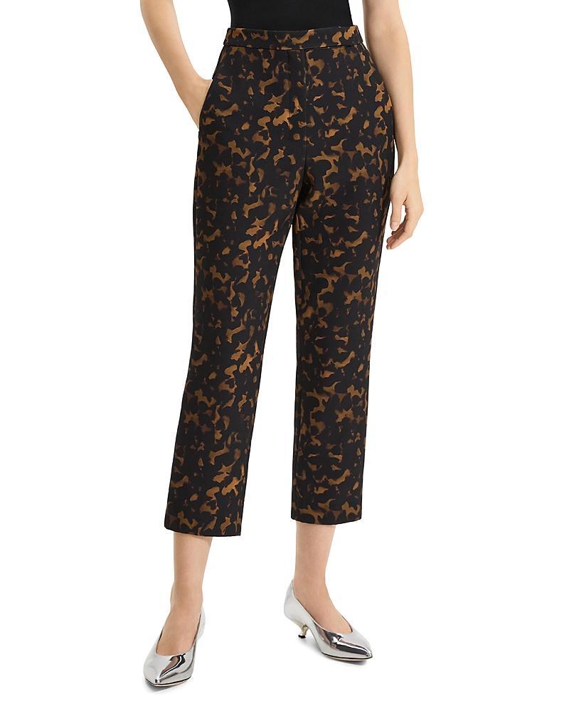 Theory Tortoiseshell Cropped Slim Pants Product Image