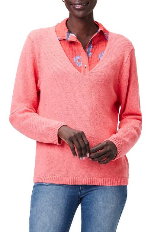 NIC+ZOE V-Neck Cotton Sweater Product Image