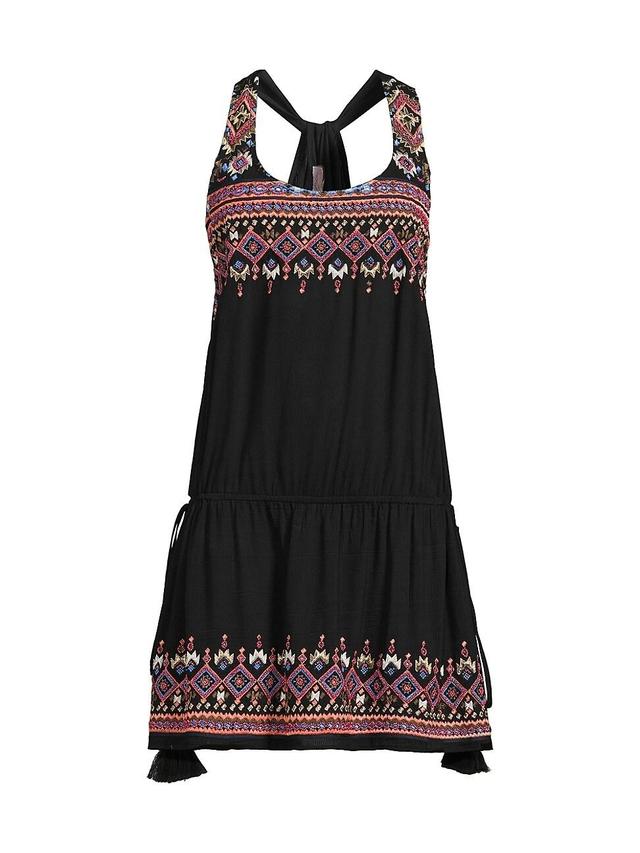 Womens Zayden Embroidered Sleeveless Minidress Product Image