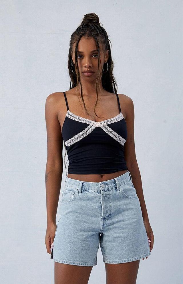 Women's Bow High Waisted Relaxed Jorts - Product Image