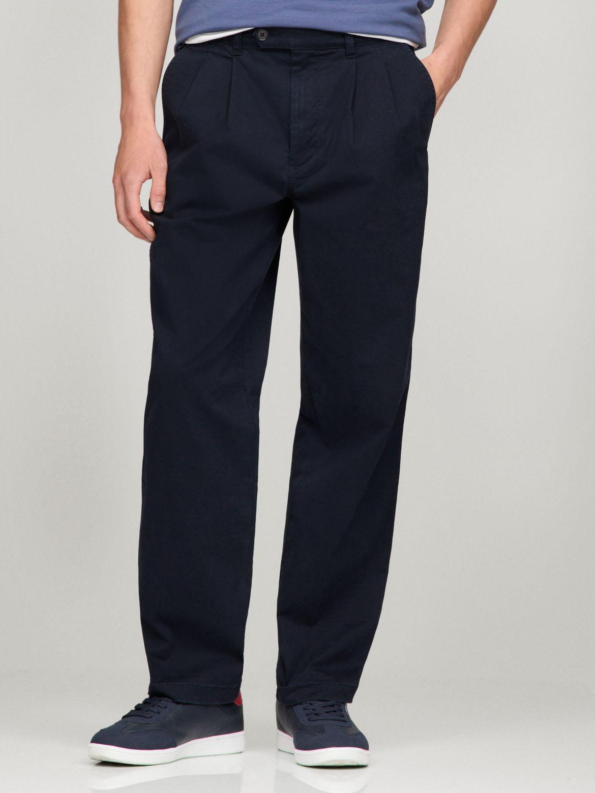 Tommy Hilfiger Men's Archive Twill Wide-Leg Chino - Navy - 38W x 32L Product Image