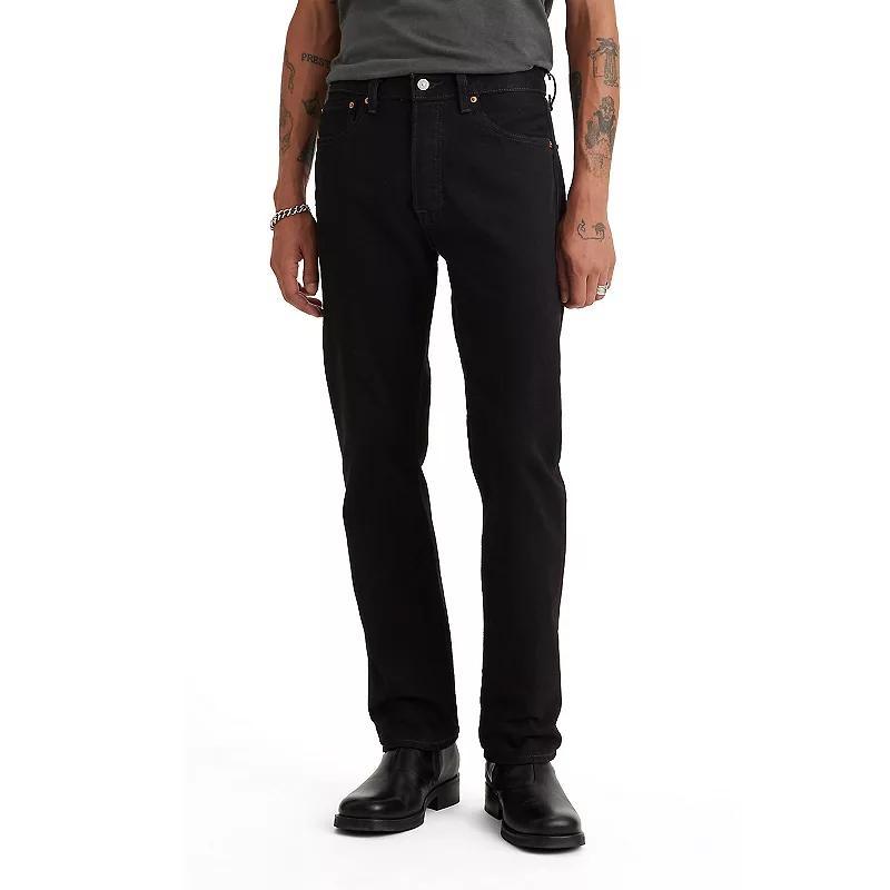 Mens Levis 501 Original-Fit Jeans Black Product Image