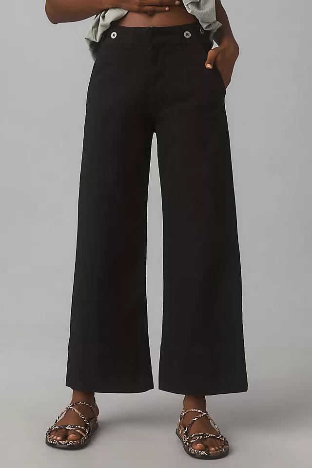 Pilcro Crop Wide-Leg Chino Pants Product Image