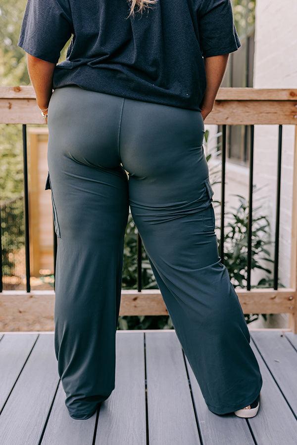 Go The Extra Mile High Waist Butter Soft Pants In Light Forest Curves Product Image