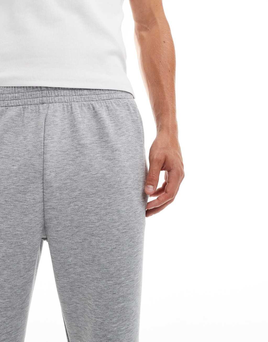 ASOS 4505 Icon quick dry tapered fit performance joggers in heather gray Product Image